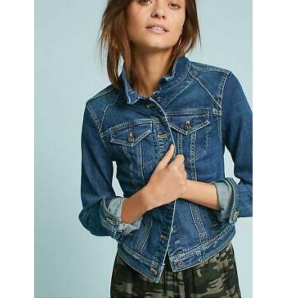 Anthropologie Pilcro and the Letterpress Farrah Denim Jacket